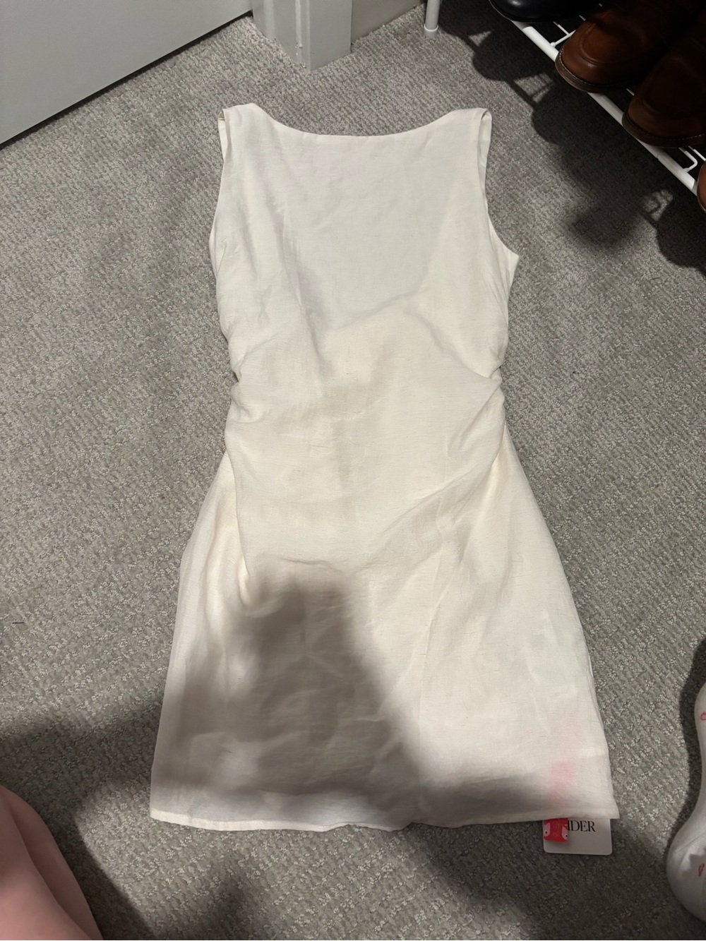 Cider Mini Dress in Cream White NWT